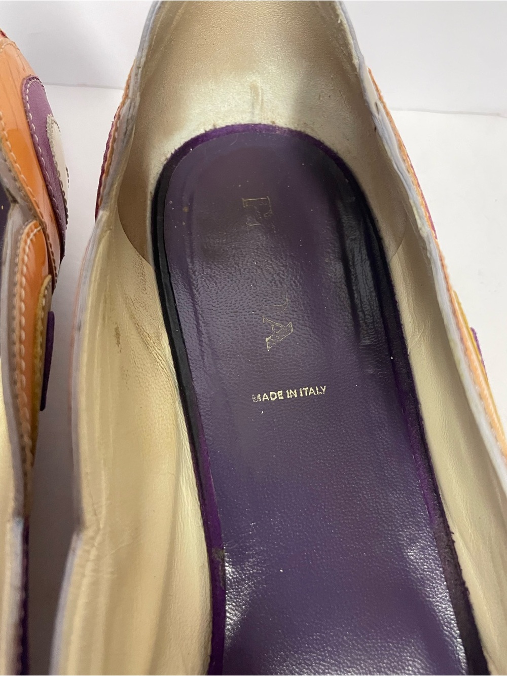 Vintage Prada butterfly Multicolor Flats ballets 41 - Picture 6 of 12